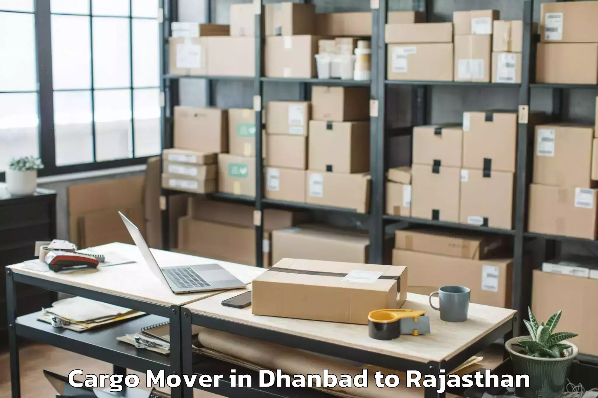 Book Dhanbad to Chittorgarh Cargo Mover Online